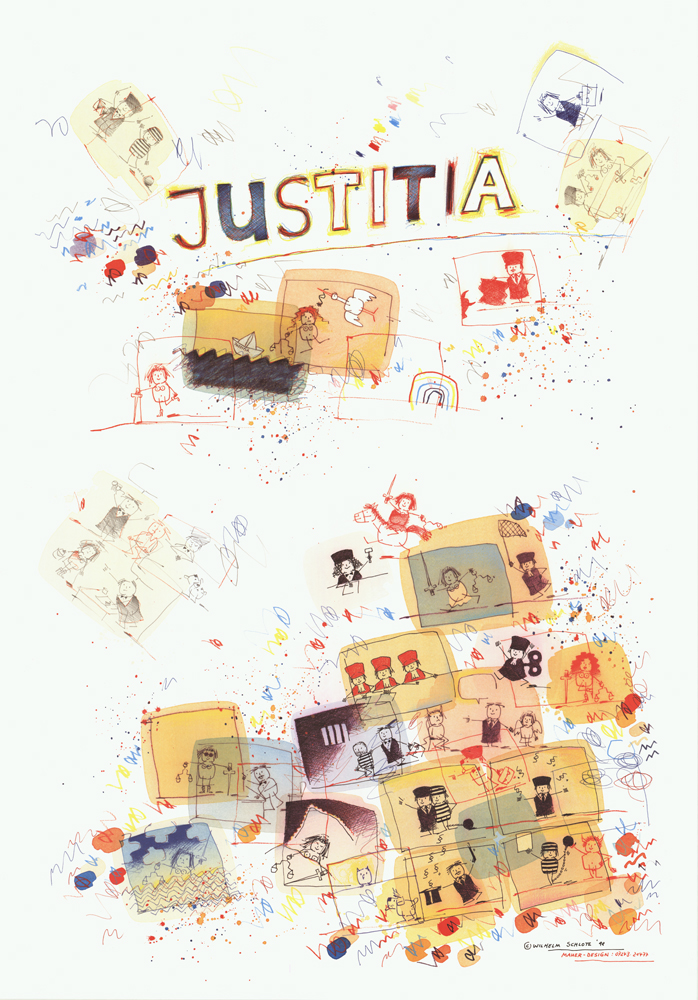 Kunstdruck Justitia